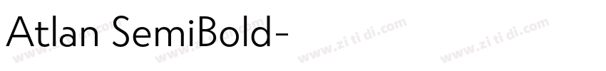 Atlan SemiBold字体转换
